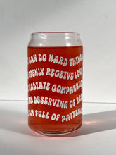 Load image into Gallery viewer, Affirmations glass cup
