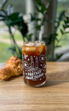 Load image into Gallery viewer, Protect Your Peace iced coffee cup glass can 16 oz