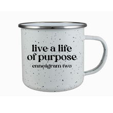 Load image into Gallery viewer, Enneagram 17 Oz. Porcelain Enamel Campfire Mug
