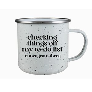 Enneagram 17 Oz. Porcelain Enamel Campfire Mug