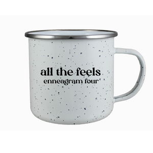 Enneagram 17 Oz. Porcelain Enamel Campfire Mug