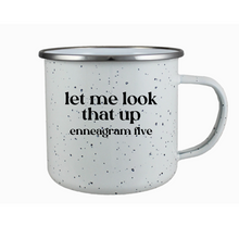 Load image into Gallery viewer, Enneagram 17 Oz. Porcelain Enamel Campfire Mug
