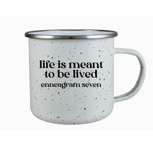 Enneagram 17 Oz. Porcelain Enamel Campfire Mug