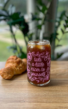 Load image into Gallery viewer, Talk a little nicer to yourself iced coffee cup glass can
