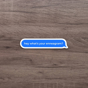 Enneagram Text Sticker