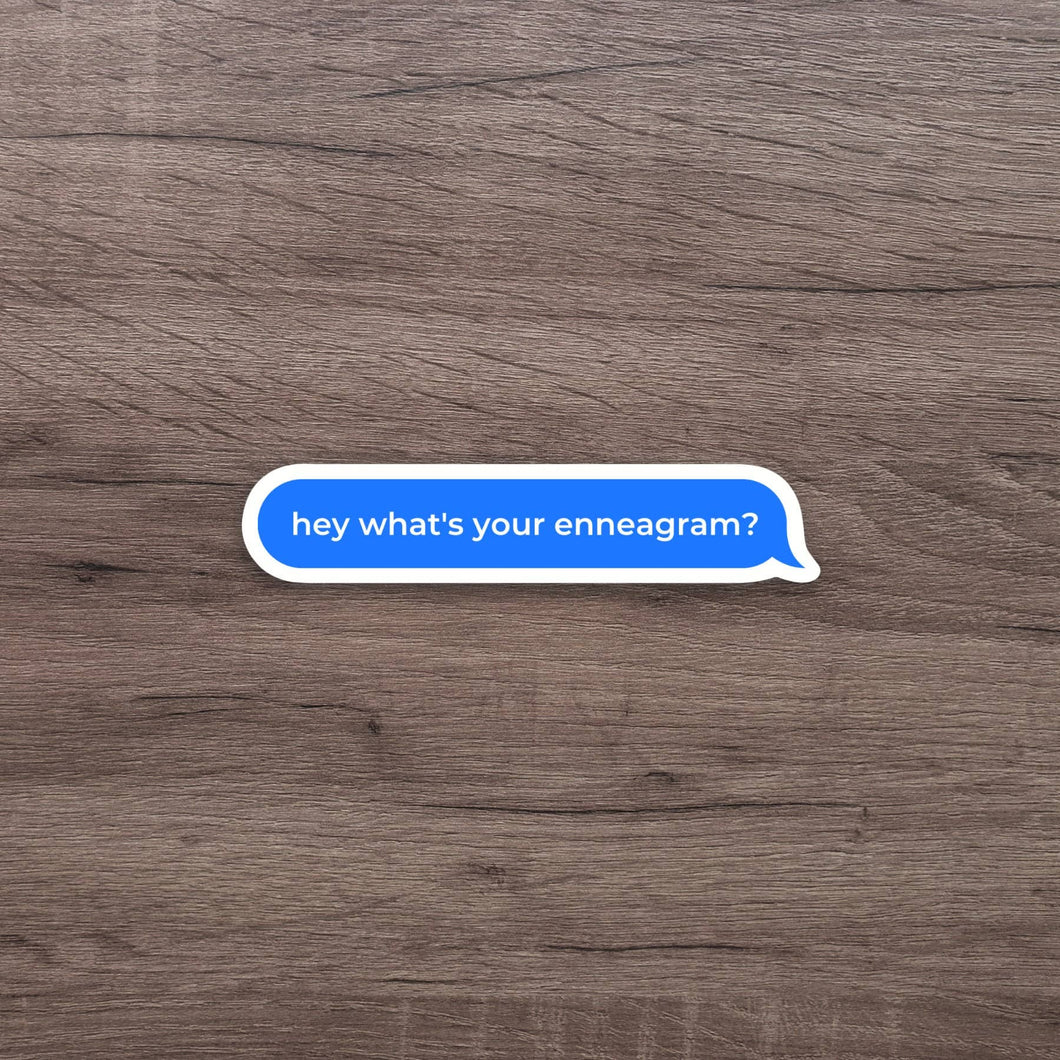 Enneagram Text Sticker